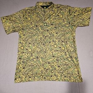 Pins & Aces Masters Augusta‎ National Yellow & Green Shirt Size 2XL